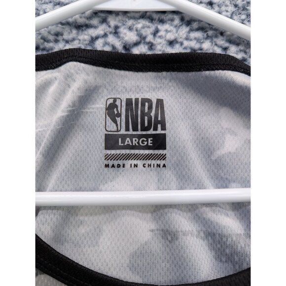 NBA Camouflage Tank Top Mens LG Lightweight Mesh Muscle Basketball Lifting Gray - Picture 12 of 13